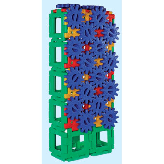 Giagantishe Polydron Zahnradsatz, 58 Teile. Giagantishe Polydron Zahnradsatz, 58 Teile.
