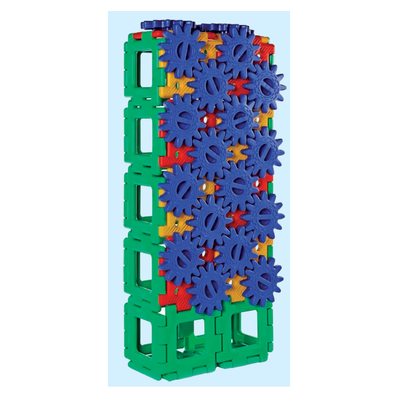 Giagantishe Polydron Zahnradsatz, 58 Teile. Giagantishe Polydron Zahnradsatz, 58 Teile.