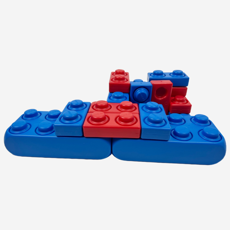 ESDA set compleet, 4 soorten blokken en 1 bijpassende plank, XL blokken ESDA set compleet, 4 soorten blokken en 1 bijpassende plank, XL blokken