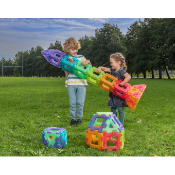 Giant translucent Polydron, Polydron, Giant Polydron, XL blokken, doorzichtig