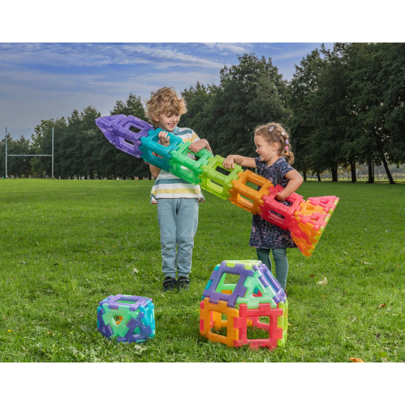 Giant translucent Polydron, Polydron, Giant Polydron, XL blokken, doorzichtig Giant translucent Polydron, Polydron, Giant Polydron, XL blokken, doorzichtig