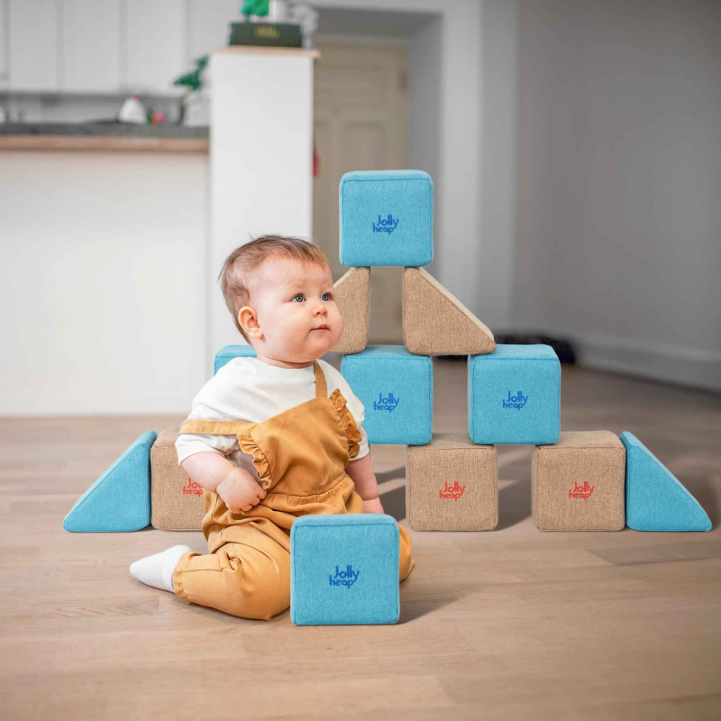 Jolly Heap magnetische blokken van zachte stof en foam Jolly Heap magnetische blokken van zachte stof en foam