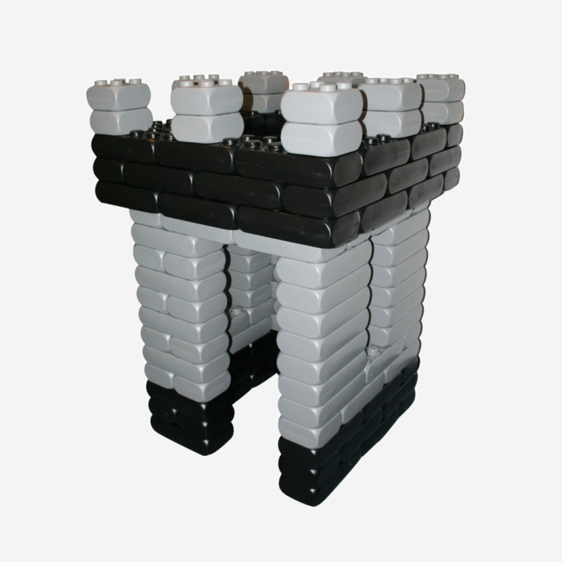 Ridder burcht, je eigen kasteel bouwen een grote toren van blauw. Ridder burcht, je eigen kasteel bouwen een grote toren van blauw.