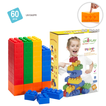 Uniplay blokken, zachtere blokken. Veilig voor kinderen vanaf 3 maanden