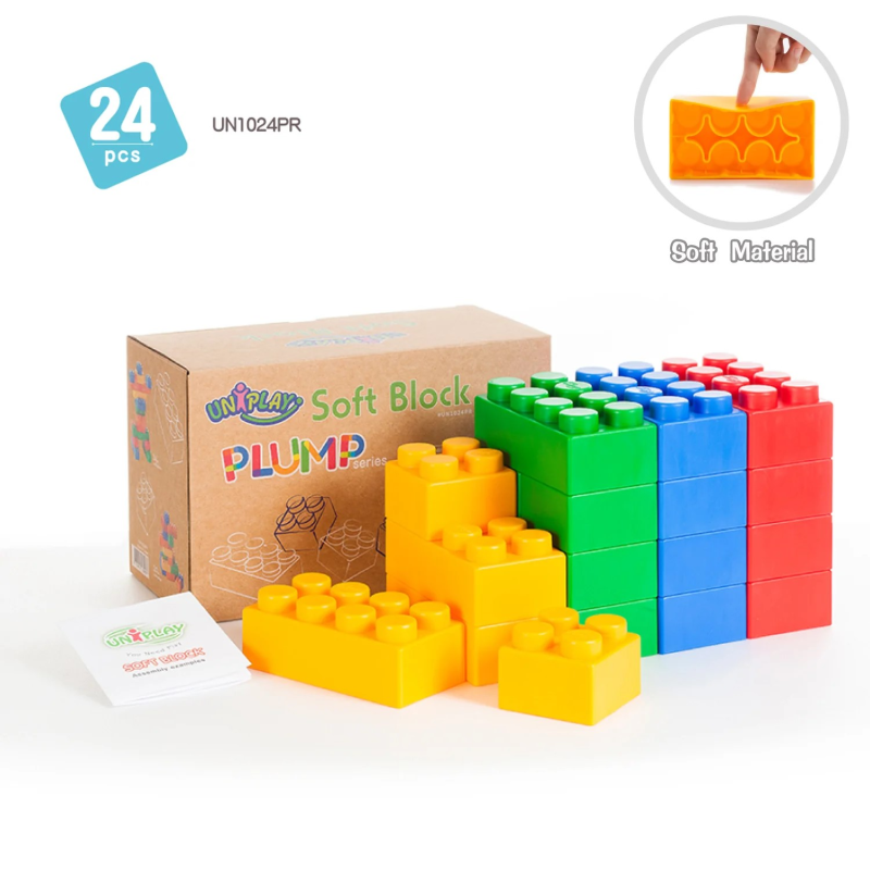 De antibacteriële en waterbestendige Uniplay-blokken zijn perfect voor gebruik binnen en buiten.