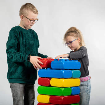 Eine halbe Schachtel mit großen ESDA Blöcken der gleichen Blöcke, aber eine halbe Schachtel