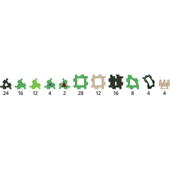 Inhalt des Giant Polydron Dinosaurier sets 70-7900 Inhalt des Giant Polydron Dinosaurier sets 70-7900