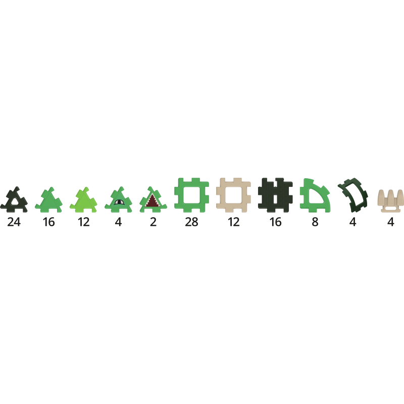 Inhalt des Giant Polydron Dinosaurier sets 70-7900 Inhalt des Giant Polydron Dinosaurier sets 70-7900