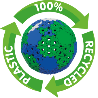 Speelgoed gemaakt van 100% gerecycled plastic. Speelgoed gemaakt van 100% gerecycled plastic.