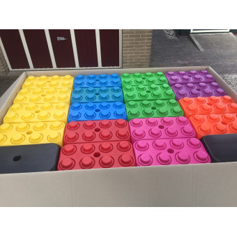 Halve doos ESDA blokken met Kleurafwijking