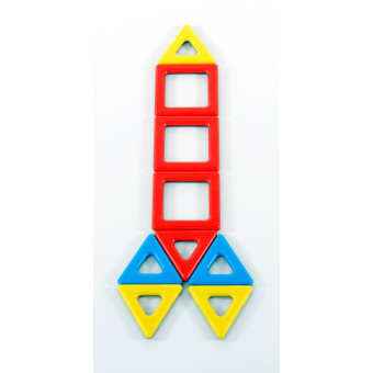 Mit Magnetic Polydron lernen Kinder über Geometrie und Kreativität.