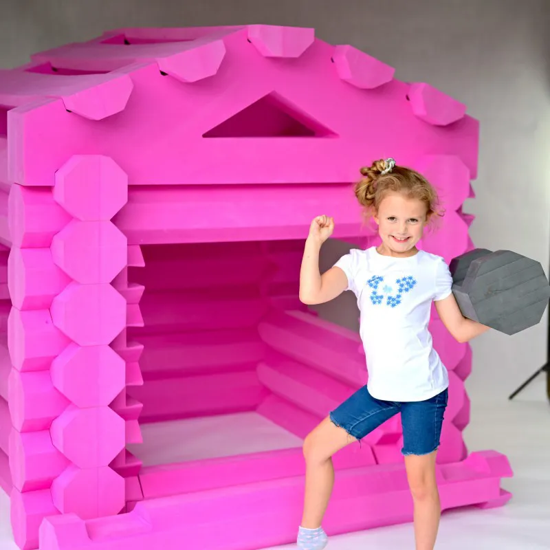 Spielzeug zum Bauen von Riesenblöcken.