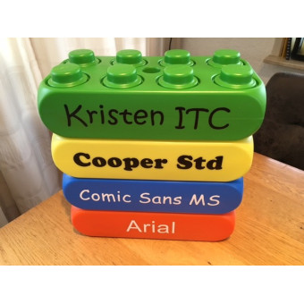 Blok bedrukt met naam Blok bedrukt met naam