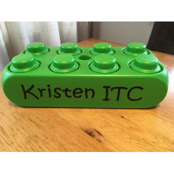 Blok bedrukt met naam Blok bedrukt met naam